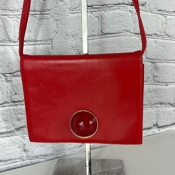 Valentino Garavani Handbags - VALENTINO GARAVANI ATELIER Small Leather Crossbody Bag Red